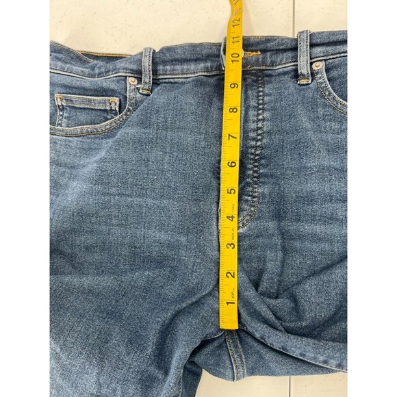 Everlane 32 The Kick Crop Jean Organic Blend Denim High Rise Kick Flare Stretch - Picture 6 of 11